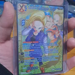 Bandai Dragon Ball Super Card Game Android 18 Unknown Threat BT27 Foil Unison B. - Image 3