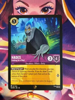 Hades Looking for a Deal - 56/204 Legendary Disney Lorcana Whispers Well Card - Image 1