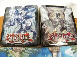 Huge yu-gi-oh 1996 card lot over 800++ cards + tins + monster league mat - Image 2