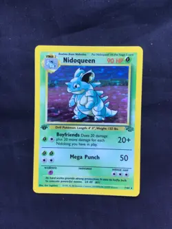 Pokemon Cards: Jungle 1st Edition Rare Holo: Nidoqueen 7/64 - Image 1