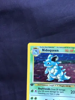 Pokemon Cards: Jungle 1st Edition Rare Holo: Nidoqueen 7/64 - Image 3