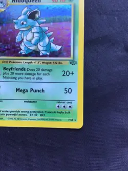 Pokemon Cards: Jungle 1st Edition Rare Holo: Nidoqueen 7/64 - Image 5