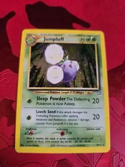 LP Jumpluff Holo Ultra Rare 7/111 Neo Genesis Pokemon Card - Image 1