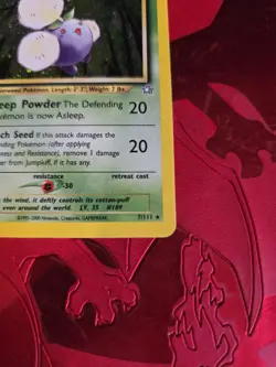 LP Jumpluff Holo Ultra Rare 7/111 Neo Genesis Pokemon Card - Image 2