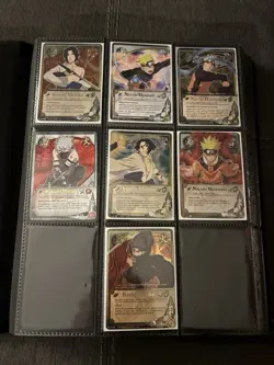Naruto TCG Card Game HUGE Binder Lot - Holos, Rares, Characters, Sasuke Tin - Image 1