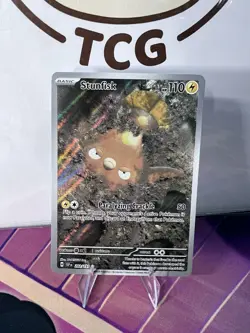 Pokemon TCG Stunfisk #202/191 Surging Sparks Illustration Rare Card - Image 2