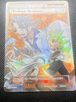 Pokemon TCG Professor Sycamore Steam Siege Full Art Ultra Rare Card 114/114 NM - Image 1
