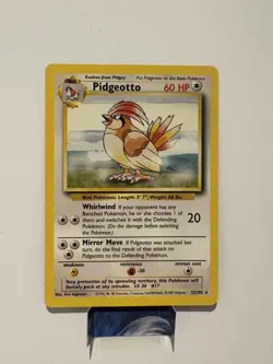 Pidgeotto 22/102 - Base Set - Non-Holo Rare - VINTAGE POKEMON CARD TCG NM - Image 1
