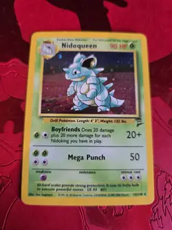 MP Nidoqueen Holo Ultra Rare 12/130 Base Set 2 Pokemon Card - Image 1
