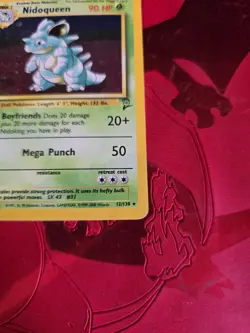 MP Nidoqueen Holo Ultra Rare 12/130 Base Set 2 Pokemon Card - Image 2