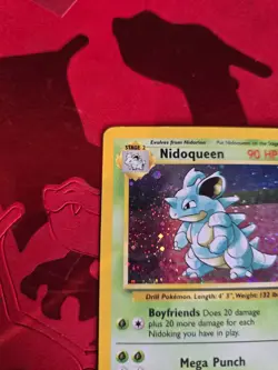 MP Nidoqueen Holo Ultra Rare 12/130 Base Set 2 Pokemon Card - Image 4