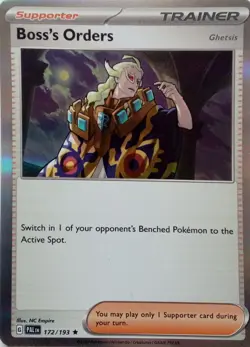172/193 BOSS'S ORDERS ( GHETSIS ) | RARE HOLO | PALDEA EVOLVED POKEMON CARD - Image 1