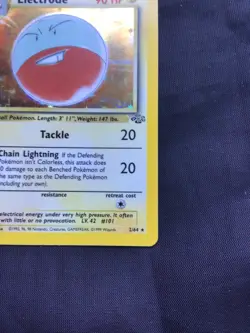 Pokemon Cards: Jungle 1st Edition Rare Holo: Electrode 2/64 - Image 5