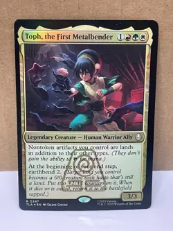 Toph, the First Metalbender TLA-0247 Foil Rare LP MTG Avatar The Last Airbender - Image 1