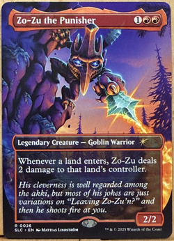 LIMITED EDITION Secret Lair MtG Zo-Zu the Punisher Unplayed NM BORDERLESS! - Image 1