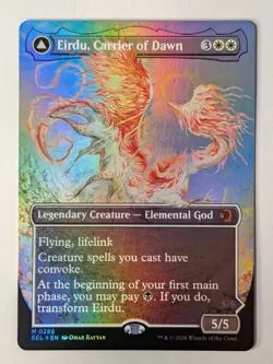 MtG Eirdu, Carrier of Dawn / Isilu M 0286 (Borderless) Lorwyn Eclipsed Foil NM - Image 1