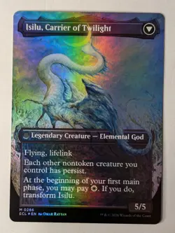MtG Eirdu, Carrier of Dawn / Isilu M 0286 (Borderless) Lorwyn Eclipsed Foil NM - Image 2