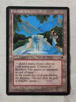 NM Rainbow Vale Fallen Empires Mtg Magic the Gathering - Image 1