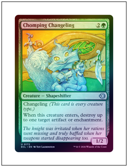 1x Chomping Changeling, Foil, Lorwyn Eclipsed, Magic MTG NM - Image 1