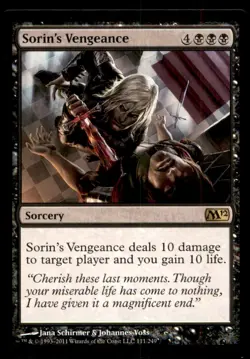 Sorin's Vengeance LP Light Play Magic 2012 MTG [7107] - Image 1