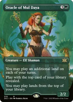 MTG Foil - Oracle of Mul Daya (Borderless) - 370 / NM / English - Image 1