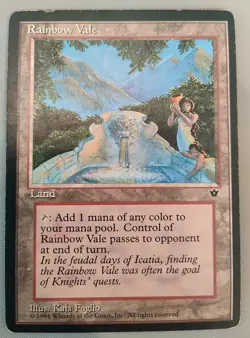 MTG Rainbow Vale 1994 Fallen Empires Rare Magic The Gathering Pl #03 - Image 1