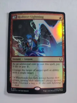 MTG - Redirect Lightning - PRERELEASE FOIL - Avatar (TLA) - NM - Image 1