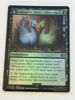 Sidequest: Raise a Chocobo // Black Chocobo Final Fantasy Foil 201 - Image 1