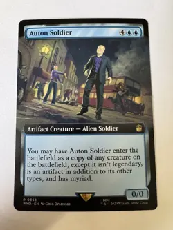 Magic The Gathering Auton Soldier #353 (Extended Art Doctor Who) - Image 1