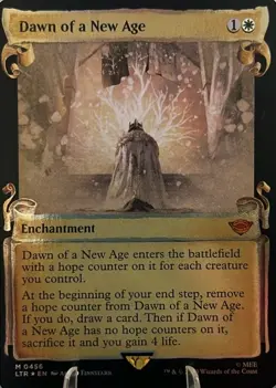 2023 MTG TLOTR: Tales of Middle-earth #456 Dawn of a New Age Scrolls Foil NM - Image 1