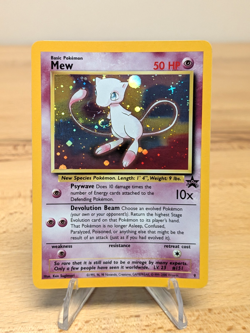 2000 Mew Holofoil WOTC Black Star Promo #9 Vtg Pokemon Psychic LP-NM SWIRL - Image 1