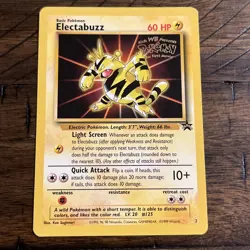 Pokemon TCG Electabuzz Wizards Black Star Promos 2 Regular Promo Movie #2 1999 - Image 2