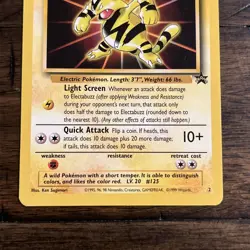 Pokemon TCG Electabuzz Wizards Black Star Promos 2 Regular Promo Movie #2 1999 - Image 3