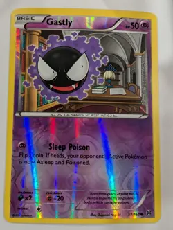 Gastly 58/162 - XY Breakthrough Reverse Pokemon Holo Foil Rare Nice! - Image 1