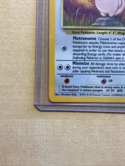 Pokemon TCG Clefable Holo Unlimited Rare Card Jungle Base Set 1/64 - Image 3