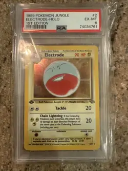 1999 POKEMON JUNGLE 1ST ED #2 ELECTRODE-HOLO PSA 6 - Image 1
