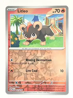 Litleo 031/193 Reverse Holo Common Paldea Evolved Pokemon - Pack Fresh Near Mint - Image 5