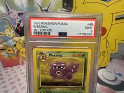 PSA 9 1st Edition WEEZING #45 Pokemon Fossil VINTAGE 1999 - Image 2