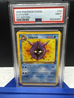 1999 Pokemon Fossil 1st Edition PSA 9 Cloister 32/62 - Image 1