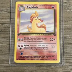 Pokemon TCG Rapidash Jungle 44/64 1st Edition Uncommon MINT - Image 1