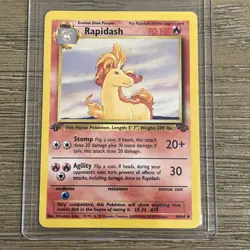 Pokemon TCG Rapidash Jungle 44/64 1st Edition Uncommon MINT - Image 2