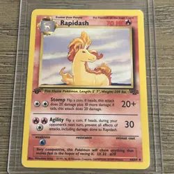 Pokemon TCG Rapidash Jungle 44/64 1st Edition Uncommon MINT - Image 3