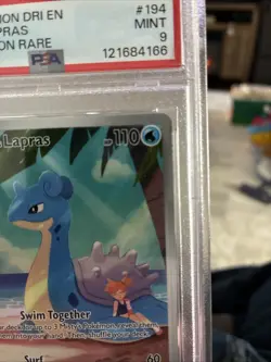 2025 Pokemon TCG Destined Rivals Misty’s Lapras 194 Illustration Rare PSA 9 - Image 3