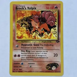 Pokemon TCG Brock's Vulpix Gym Challenge 37 Regular Unlimited Uncommon LP/MP - Image 1