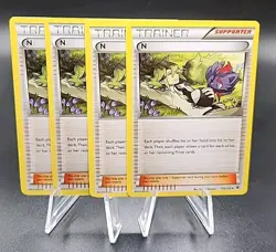 4x Pokemon N XY Fates Collide 105/124 Regular Uncommon Trainer Supporter Playset - Image 1