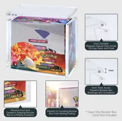 Pokemon Booster Box Case - Clear Acrylic Case - Magnetic Lid ✅ Premium quality - Image 4
