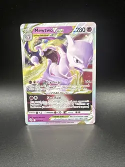 Pokemon Go Mewtwo Vstar 031/078 Holo Rare - Image 1