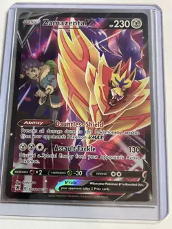 POKEMON SWORD & SHIELD ASTRAL RADIANCE #TG22 ZAMAZENTA V TRAINER GALLERY - Image 3