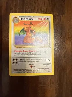 Pokemon TCG Dragonite Fossil 19/62 Non-Holo Unlimited Rare - Image 1