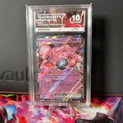 Pokemon TCG Destined Rivals Team Rocket's Mewtwo ex SVP 205 Promo ACE 10 - Image 1